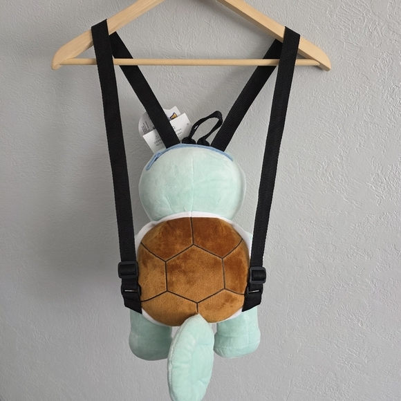 Nintendo Pokemon Squirtle 14" inches Plush Backpack Adjustable Straps 2018 NEW - Picture 5 of 8
